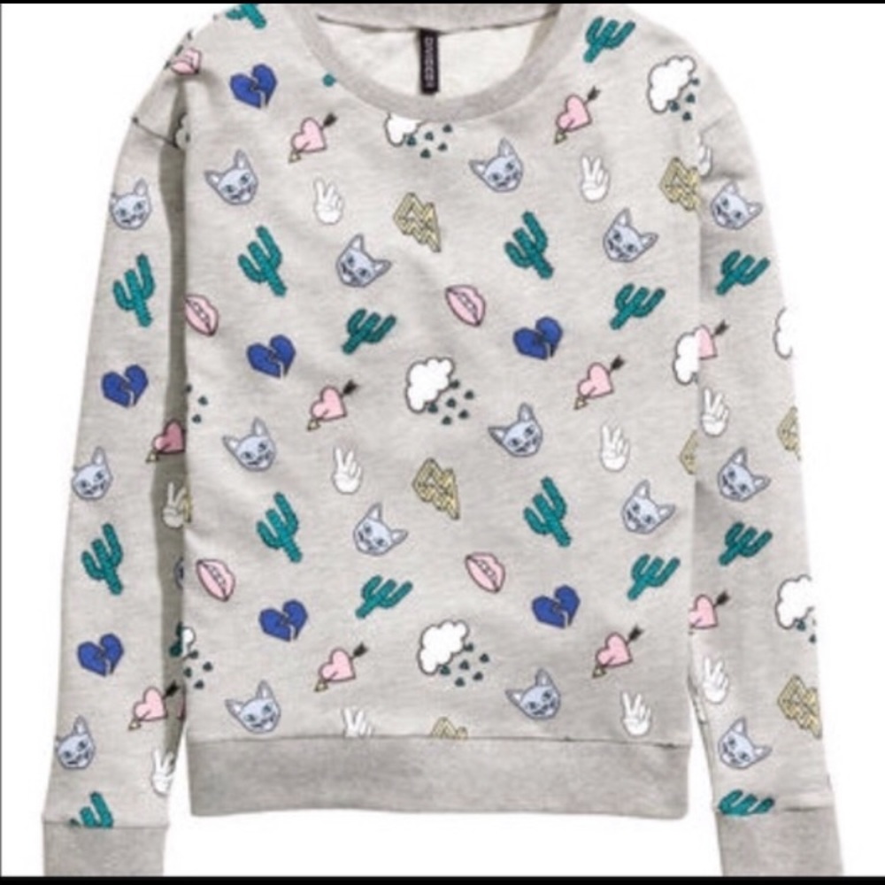 H&M Divided graphic pullover sweatshirt size XL